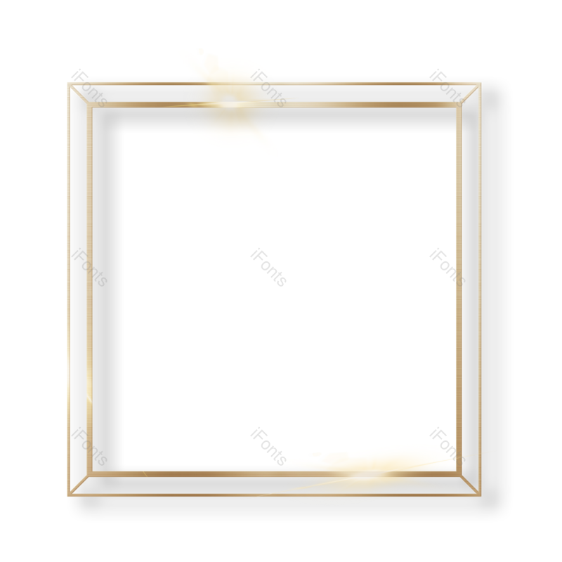 边框图片,简约元素,金属PNG,渐变免抠素材